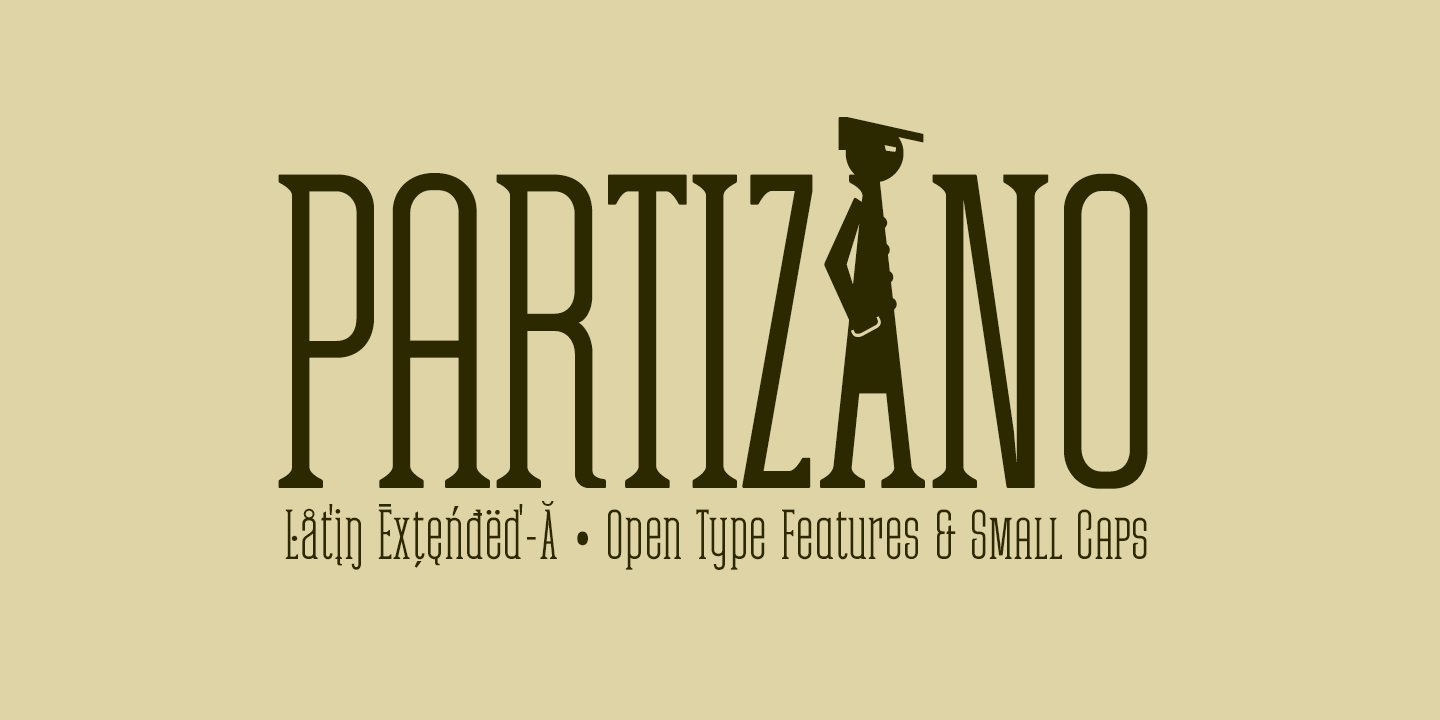 Beispiel einer Partizano Serif Regular-Schriftart